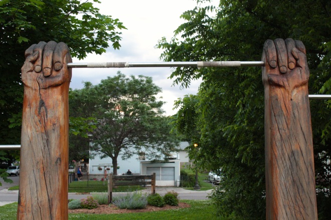 Art or a pull up bar? Both!