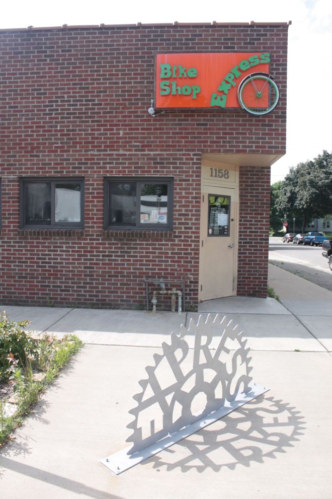 The not-for-profit Express Bike Shop at Selby and Dunlap.