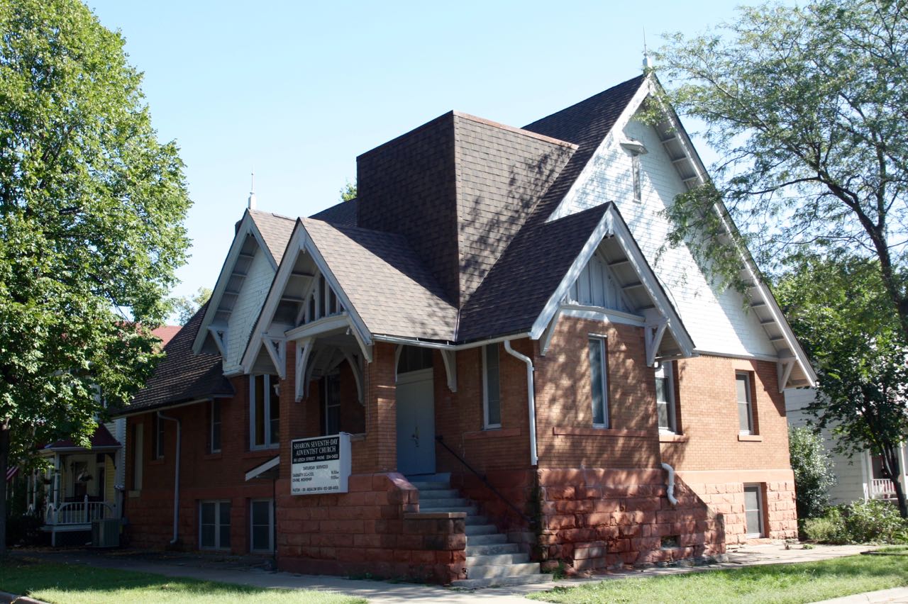 The Sharon Seventh-Day Adventist Church at 80 Leech Street.