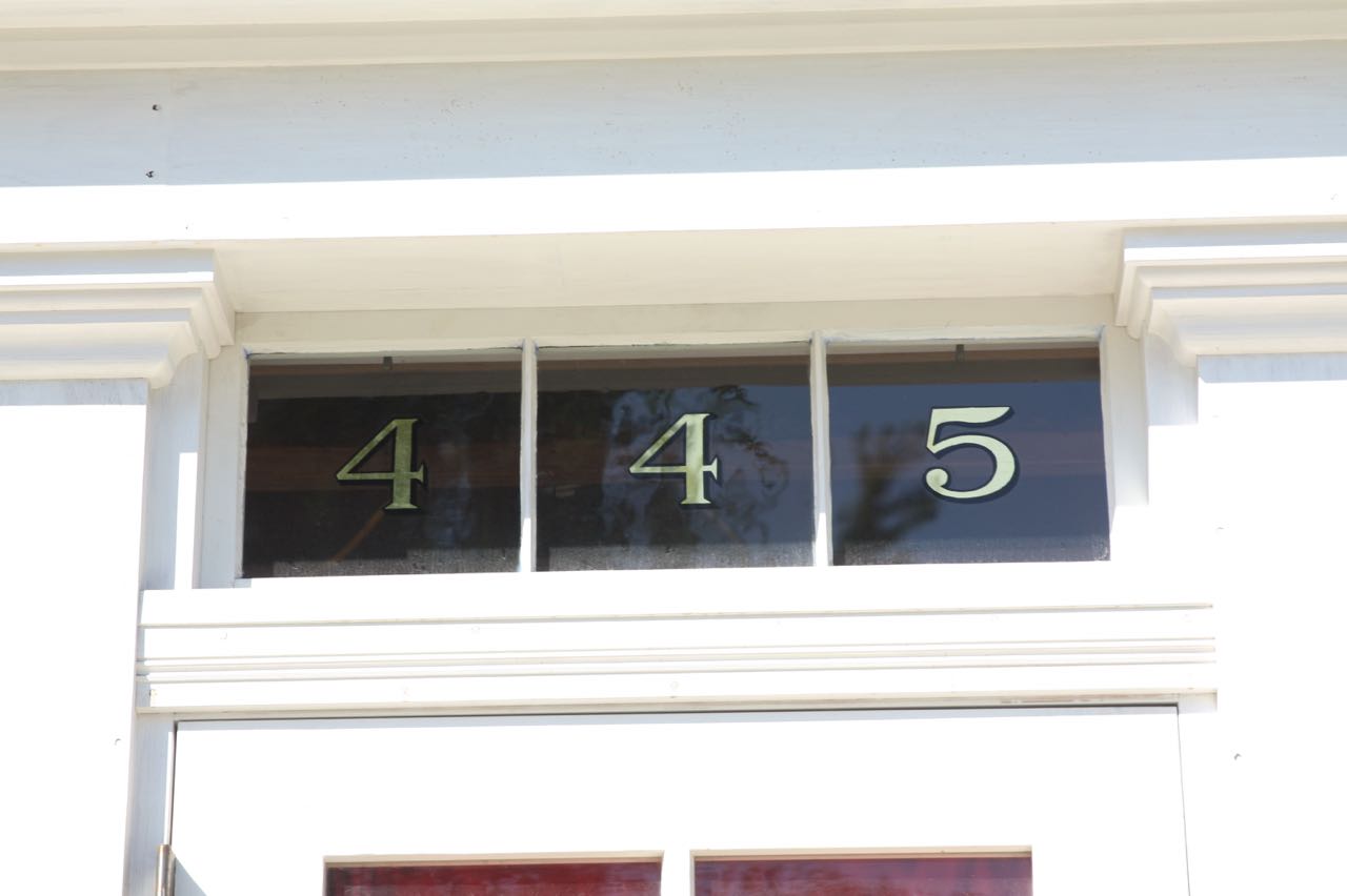 Fresh white paint and new gold address numerals were two of the most noticeable updates at the Waldman House.